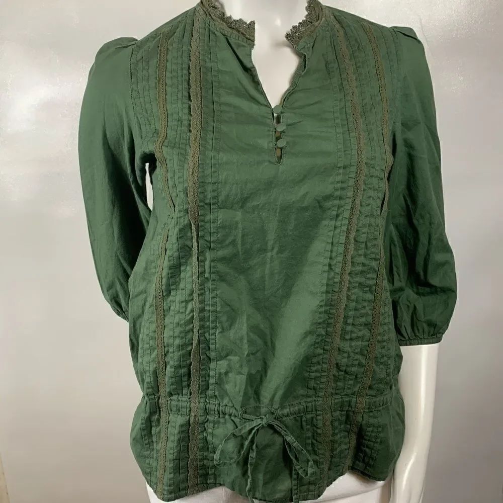Sanctuary Army Green Boho style Top Size: XS
